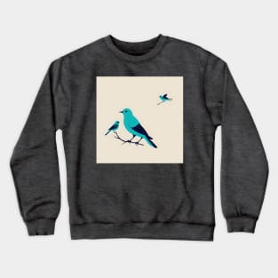 Blue Bird Teal Crewneck Sweatshirt